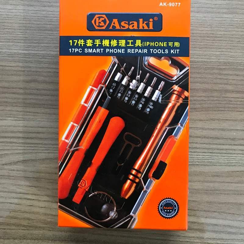Bộ tô vít sửa chữa điện thoại IPhone, Android Asaki AK-9077