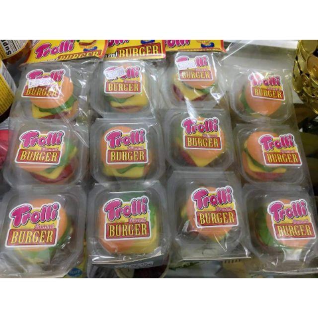 Kẹo dẻo hamburger Trolli ( loại bánh khổng) - Mỹ