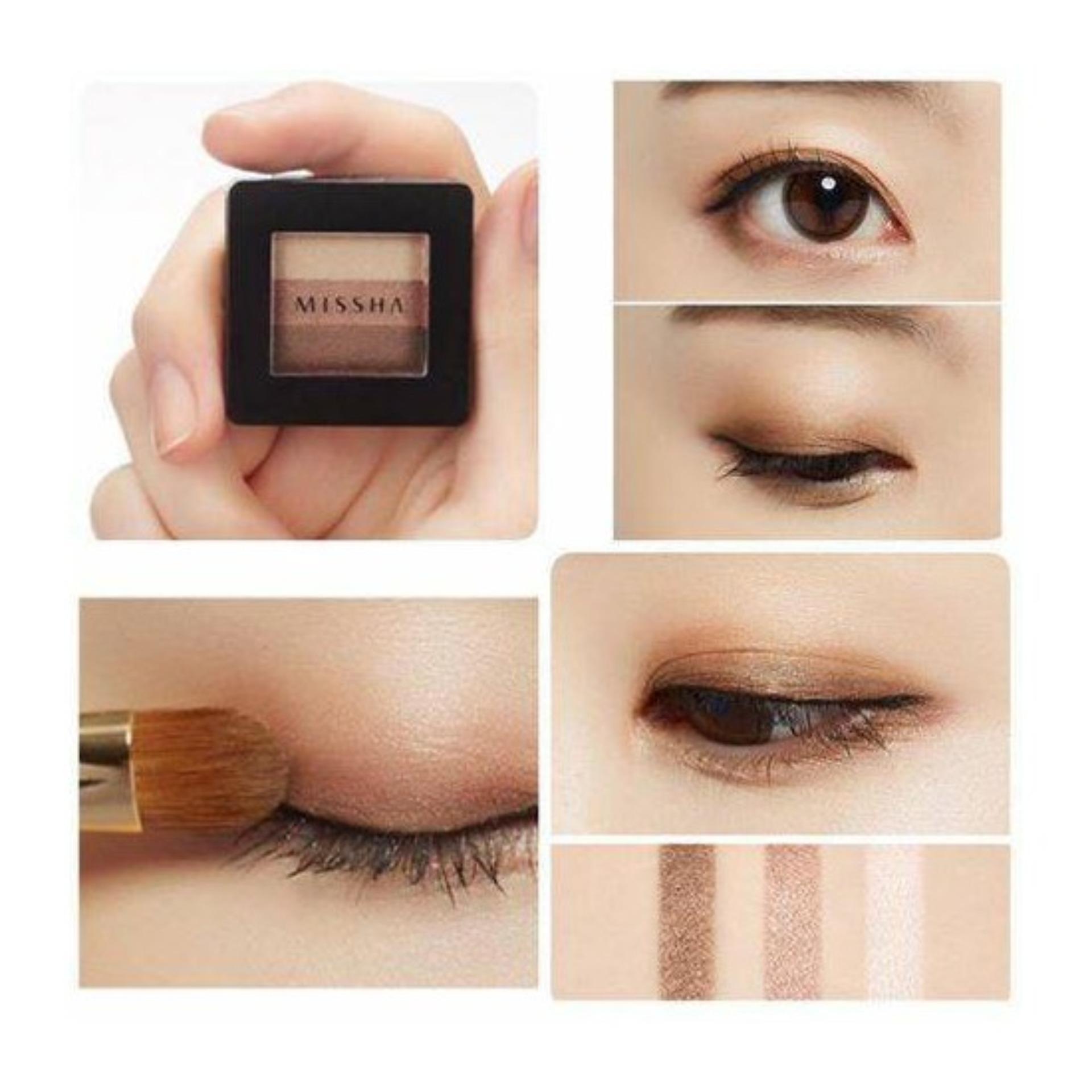 Phấn mắt Missha Triple Shadow #No 13 Lady Milk Tea