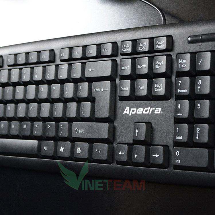Bộ bàn phím chuột văn phòng APEDRA KM-520