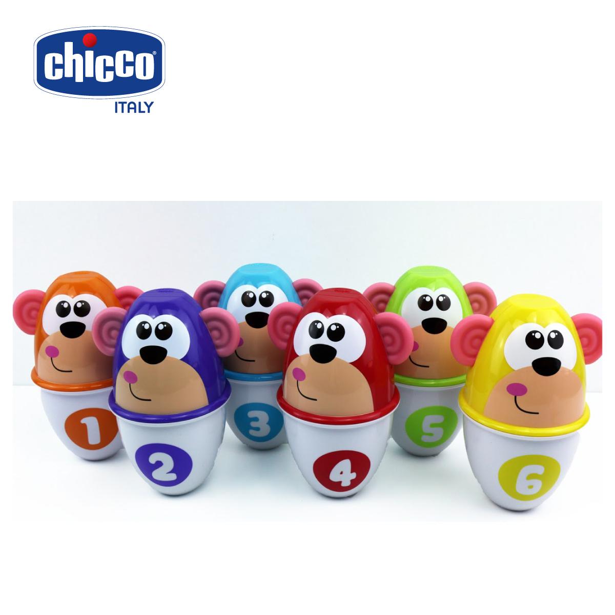 Bộ đồ chơi Bowling Khỉ con Chicco 18M+ ( bộ 6 chiếc)