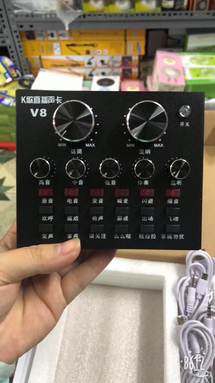 Sound card Thu Âm hát karaoke V8