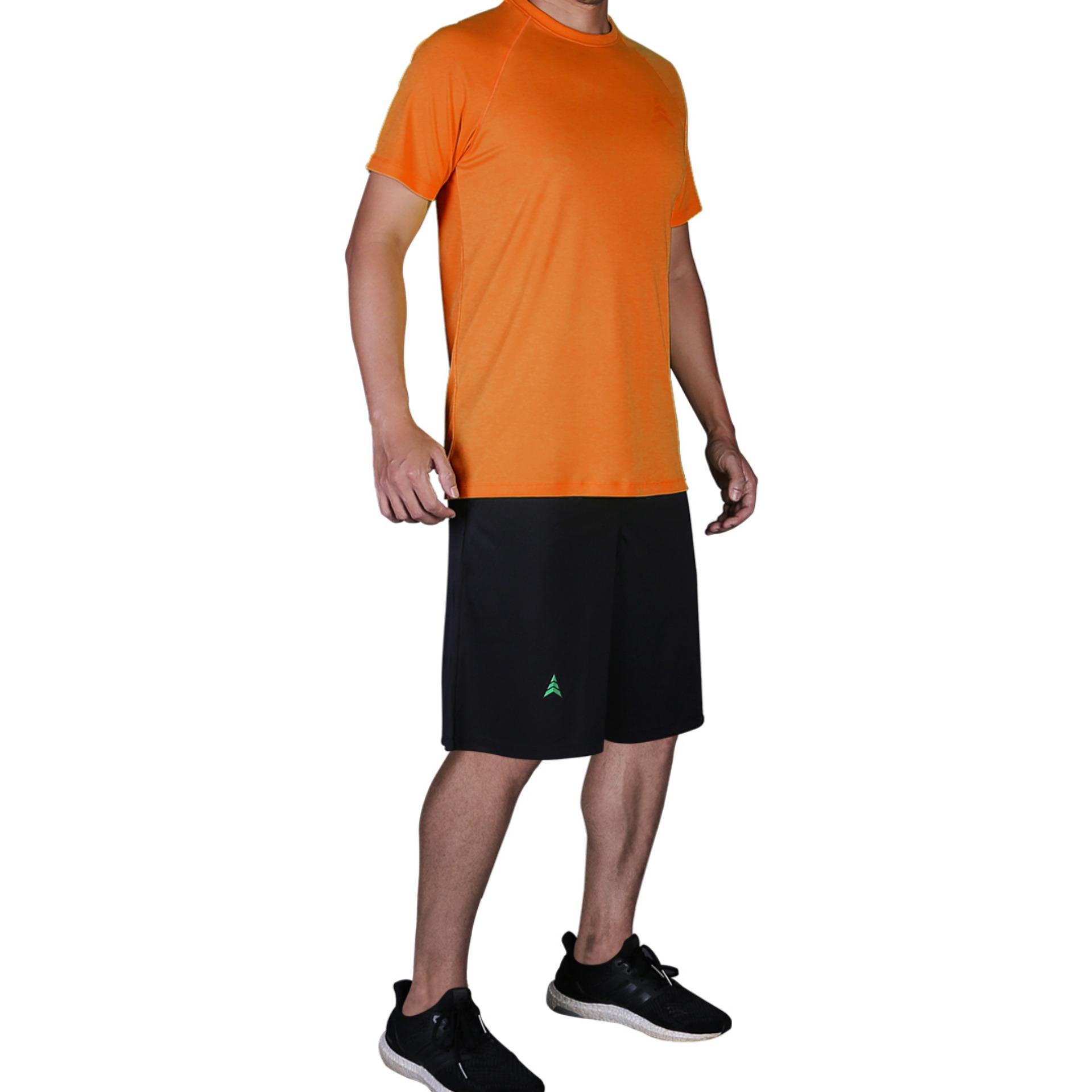 Men's Ulight Plain Sport Tee Original Orange A095