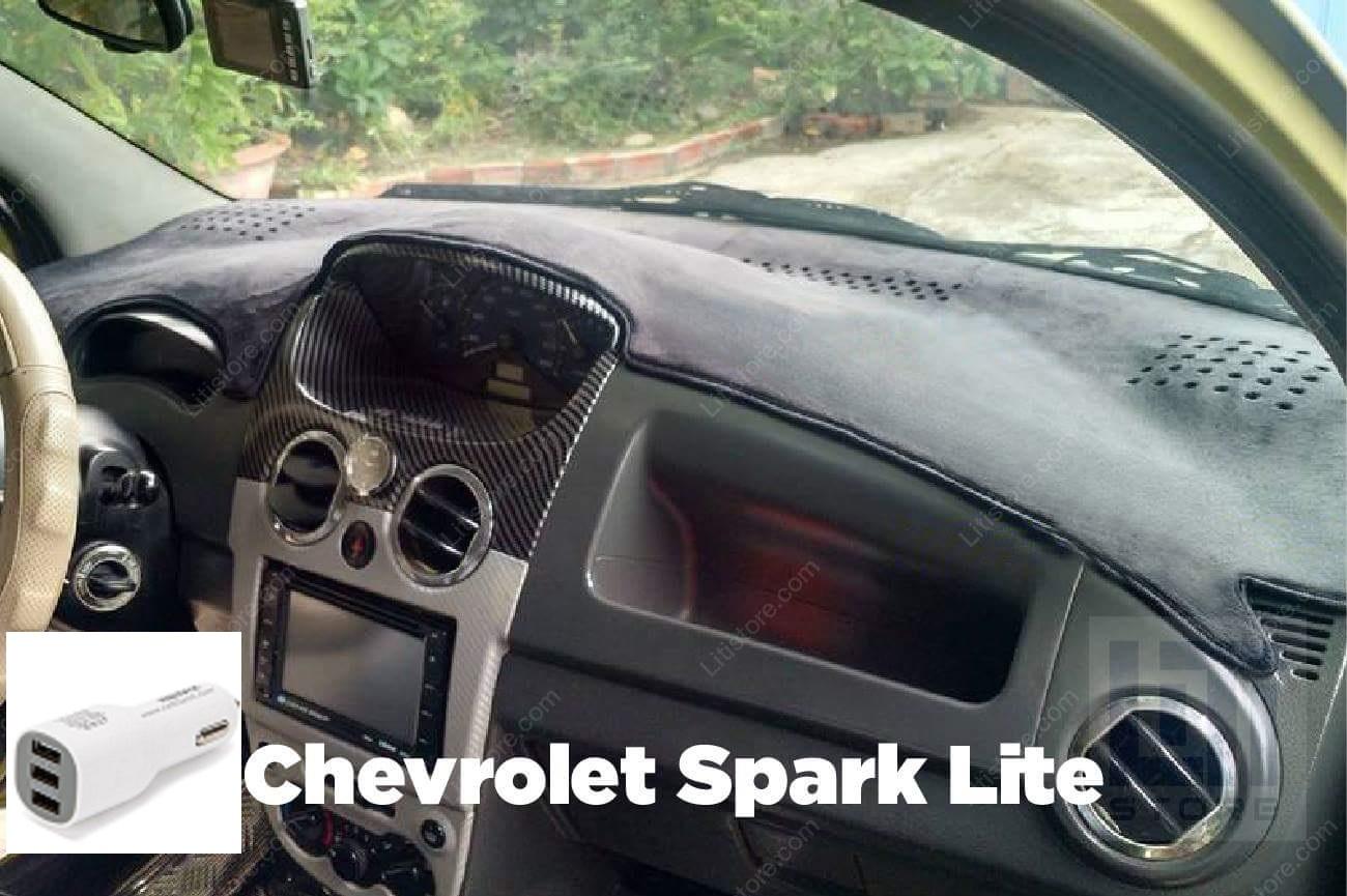 [Hỗ trợ lắp đặt khách Hà Nội] Thảm taplo nhung cho xe Chevrolet Spark Lite