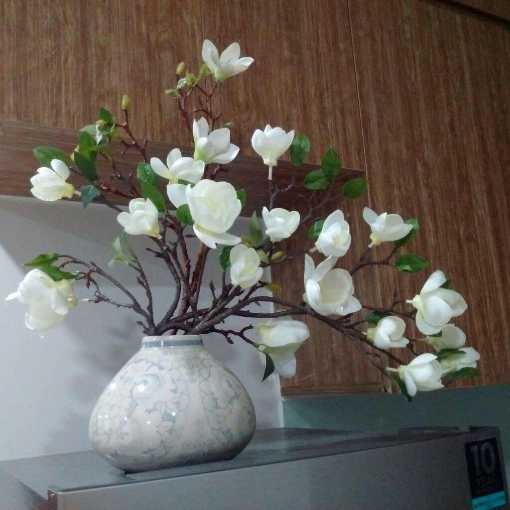 2 cành hoa mộc lan bông nhỏ (cao 1,1m)