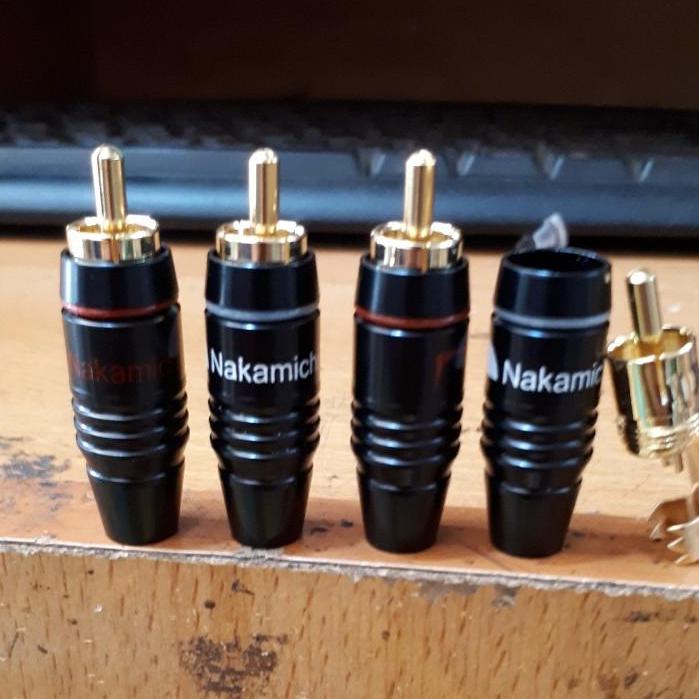 combo 4 jack AV (RCA ) loại tốt nakamichi màu vàng