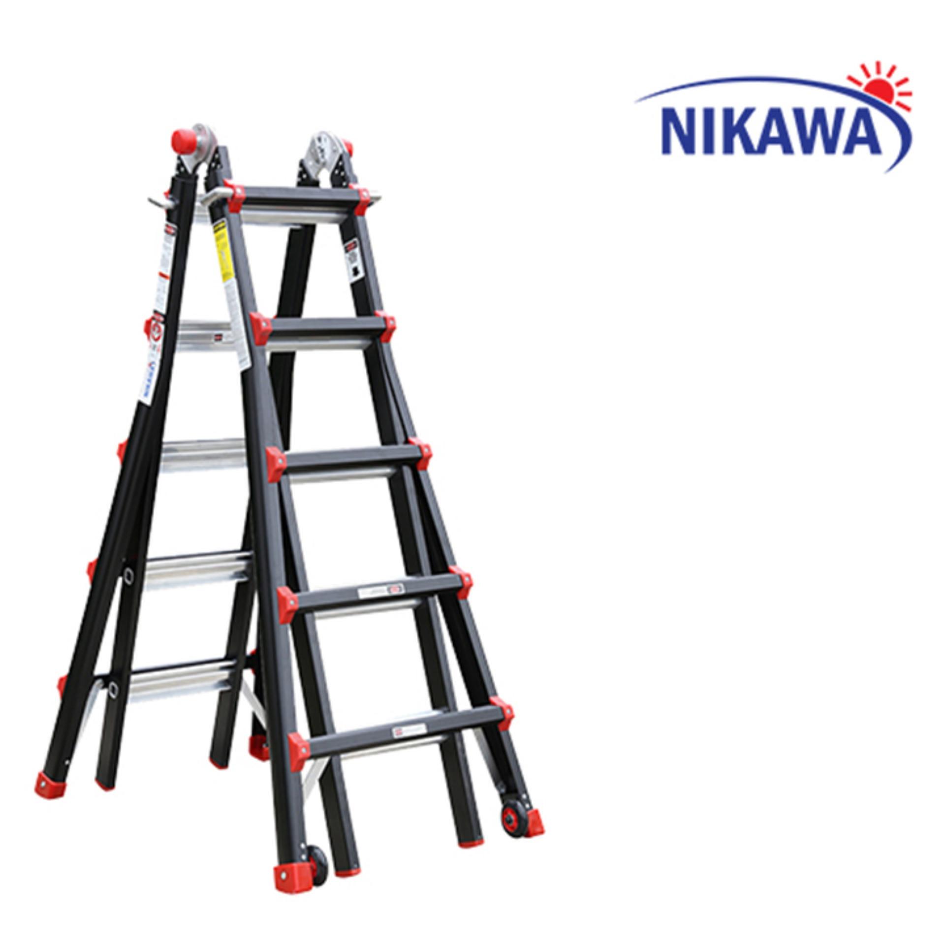 Thang nhôm gấp trượt Nikawa Nhật Bản NKB45 - 5,5m Tải trọng 250kg