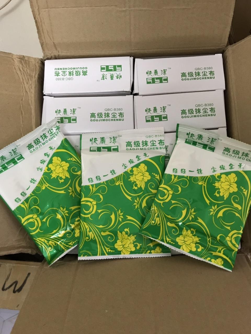 (40 cái) Khăn Dính Lau Bụi Sơn - Rẻ Dính - QBC B380