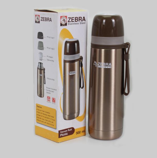 [HCM]BÌNH GIỮ NHIỆT INOX ZEBRA PICNIC 0.5L - 112651