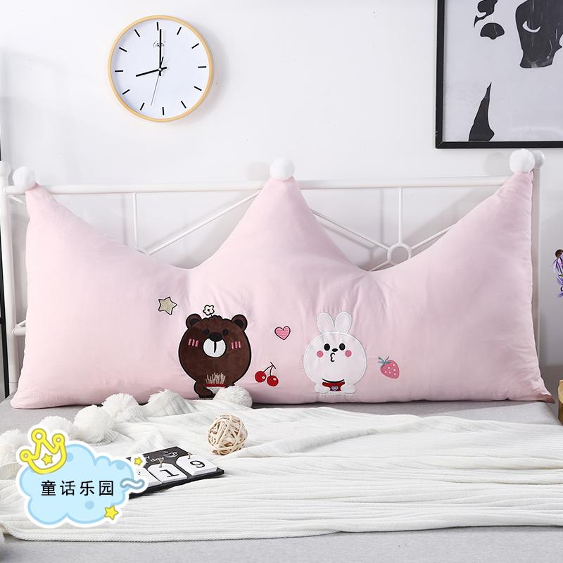 Vương Miện Hoạt Hình 100% Cotton Giường Sô Pha Đệm Tựa Tựa Lưng