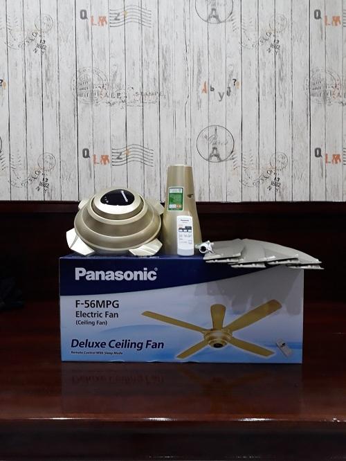 [HCM]QUẠT TRẦN MÀU VÀNG ÁNH KIM F56MPGO ti 31.9cm BẢO HÀNH 2 NĂM