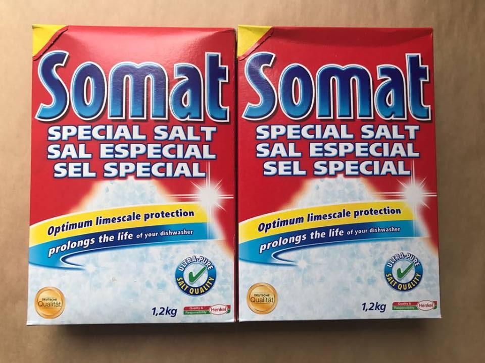 MUỐI RỬA CHÉN  SOMAT 1,2KG ( VIÊN RỬA BÁT FINISH ,BỘT RỬA LY ALIO )DÙNG CHO MÁY RỬA BÁT