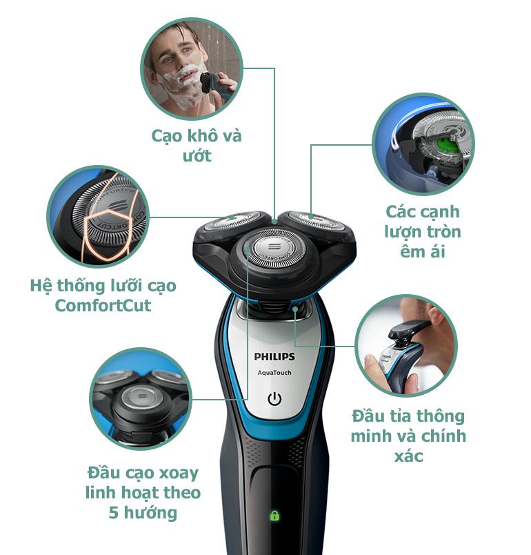 Máy cạo râu Philips S5070 (Đen) (Series 5000 - S5079)
