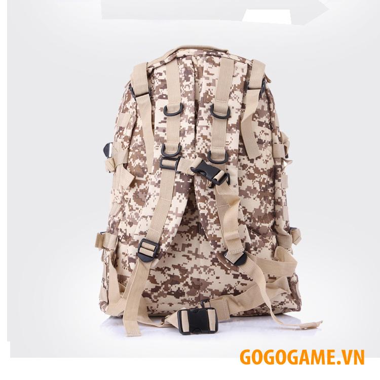 Balo 3 Pubg Size Lớn - Tặng Móc Khóa Mũ Level 3 Pubg (Sa Mạc)