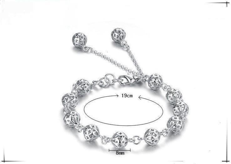 Vòng Tay Bạc S925 Quả Châu  Nữ Tính  Sang Trọng VTBACQUACHAU