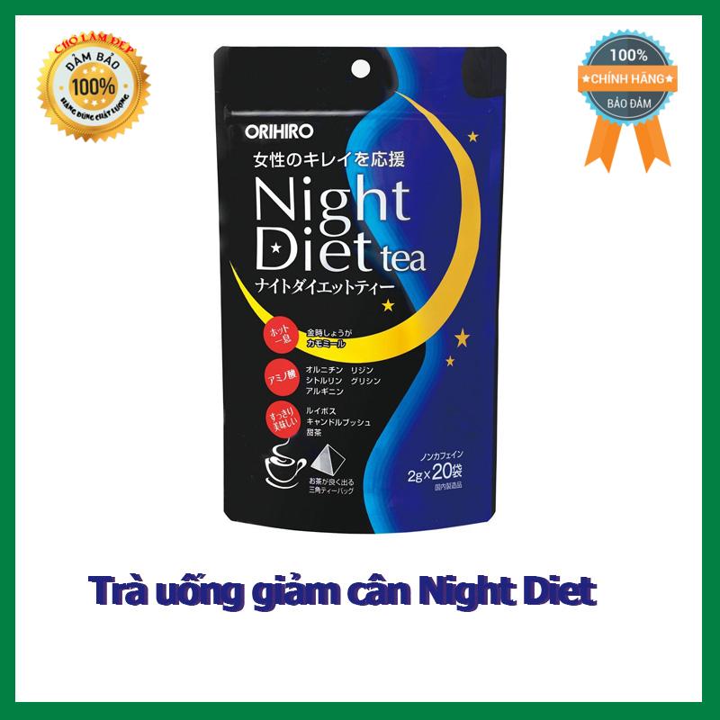 Trà giảm cân orihiro night diet tea nhật bản 24 gói