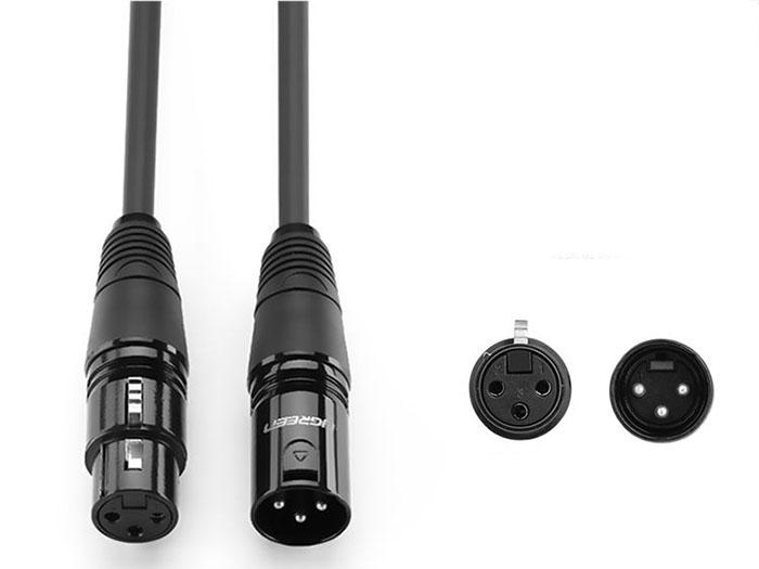 Cáp nối dài Cannon XLR 8M Ugreen 20713 (Đen)