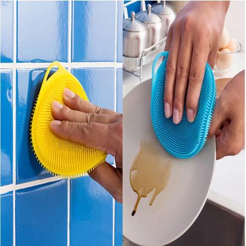 2 miếng rửa bát Silicon tiện lợi