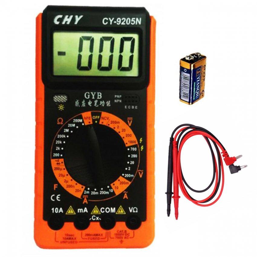 Đồng hồ đo vạn năng CHY CY-9205N (Đen phối cam)