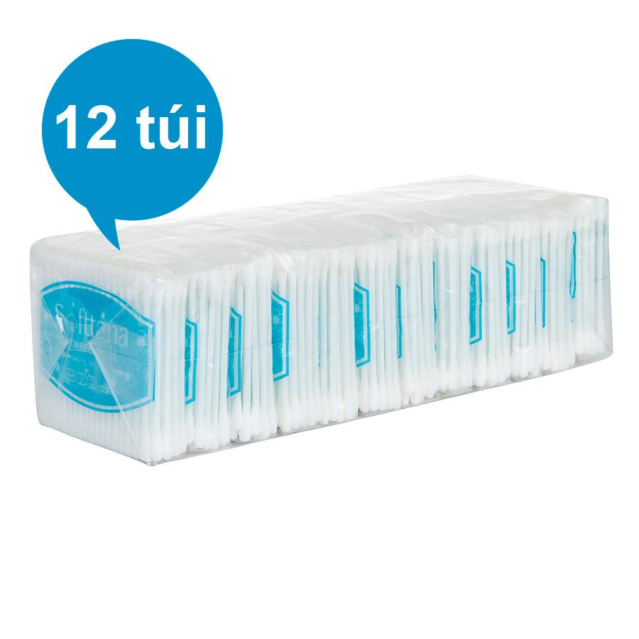Tăm bông bịch 12 túi lớn