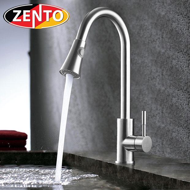 Vòi rửa bát nóng lạnh inox 304 Zento SUS5574 (dây rút)