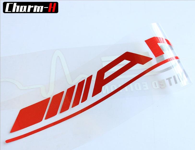 [HCM]Tem dán cửa xe ô tô phong cách AMG đỏ