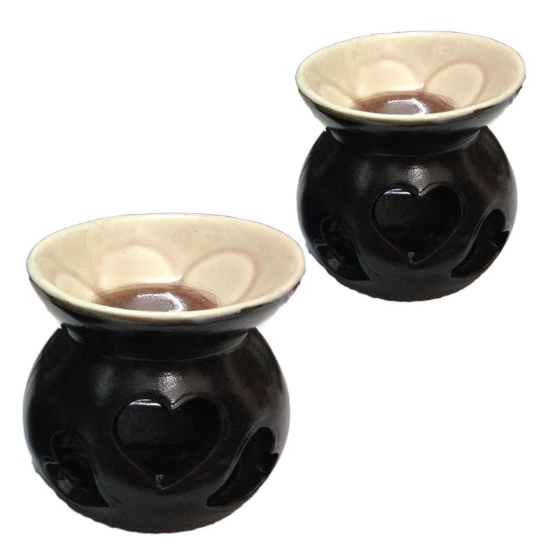 Lò xông tinh dầu tim nâu (Nâu)