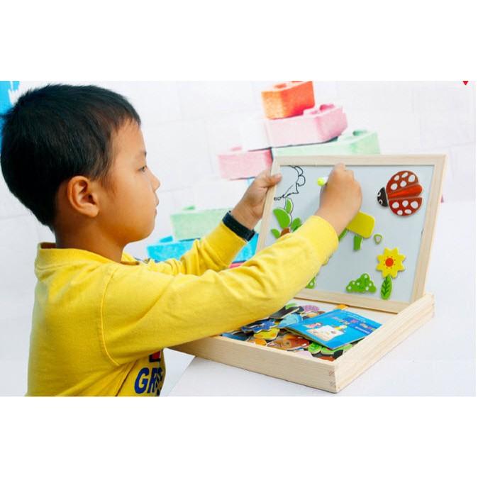 Xả kho Bảng ghép tranh bằng gỗ gắn nam châm