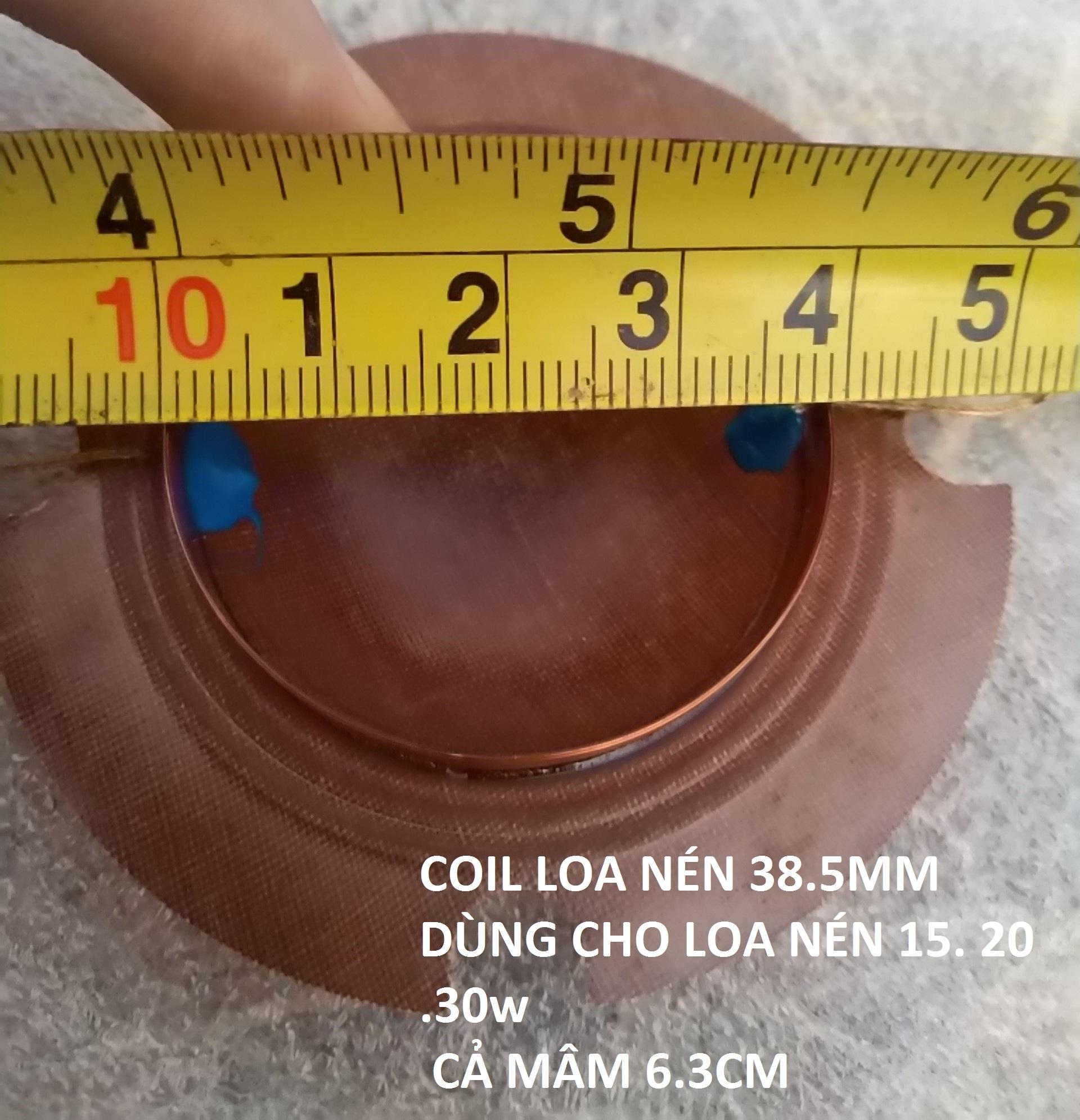 Combo 5 cái coil loa nén 38.5mm dùng cho loa phóng thanh - 15w - 20w - 30w