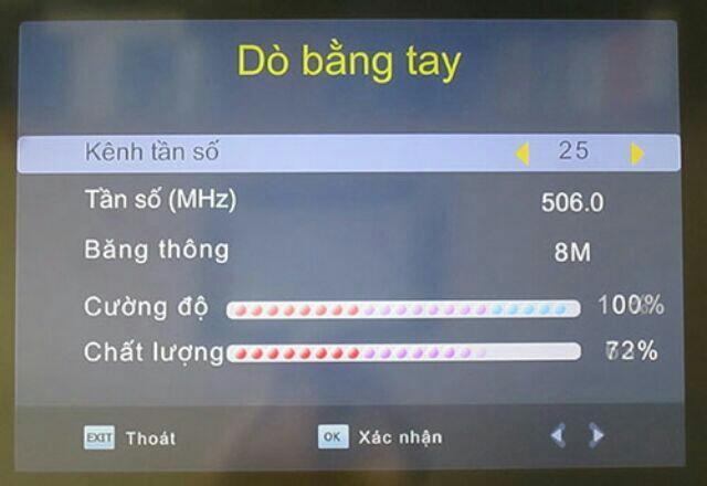Đầu thu kỹ thuật số mặt đất DVB T2 - VTC T201