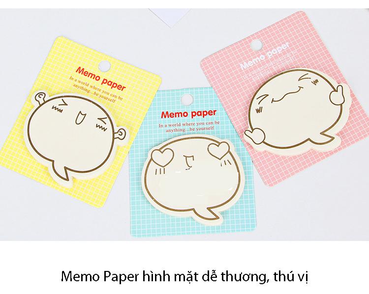 Giấy note Memo Paper Hình Thú Dễ Thương
