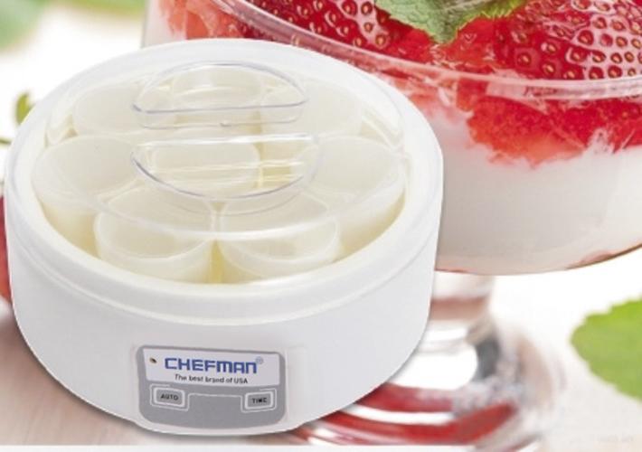 Máy Làm Sữa Chua Chefman 8 Hũ Thuỷ Tinh (MH2912002)