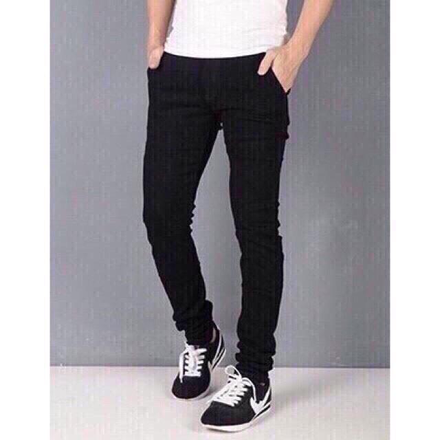 Quần jean nam thời trang phong cách cao cấp giá rẻ đen trơn 03 tổng kho jean toàn quốc - có size đại 80kg