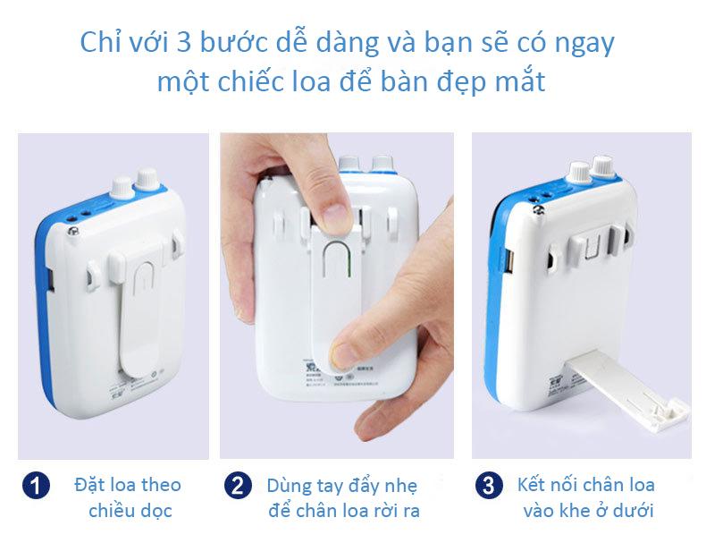Loa trợ giảng mini SOAIY S-318 (Trắng)