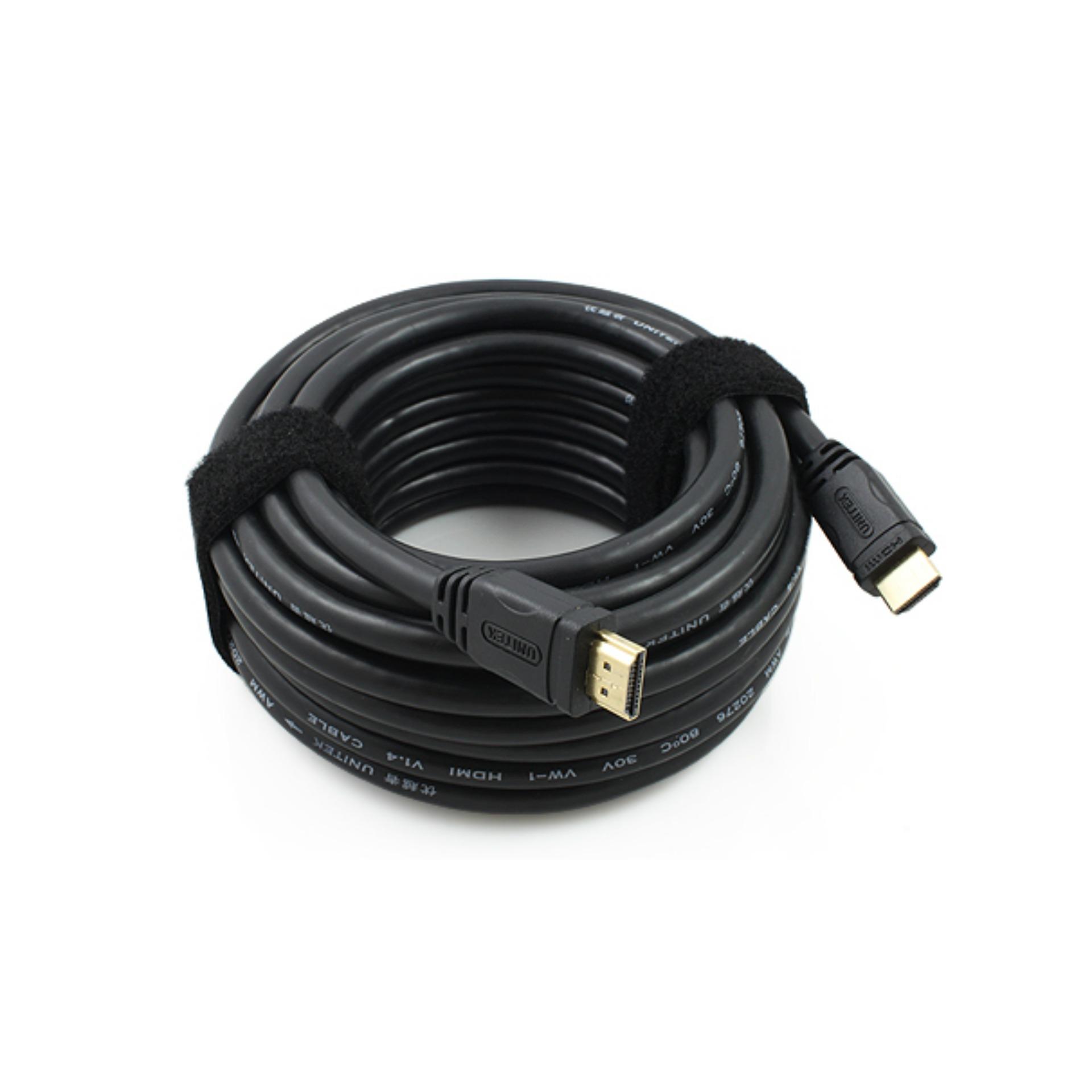 Cáp HDMI 20m UNITEK YC 144 4K (Dây tròn trơn, hàng cao cấp)