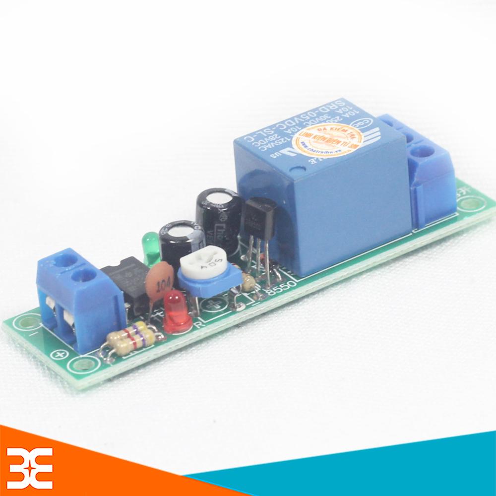 Module tạo trễ ne555 đóng cắt relay 5vdc 60s