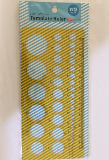 Thước mẫu vẽ hình elip Template Ruler 158