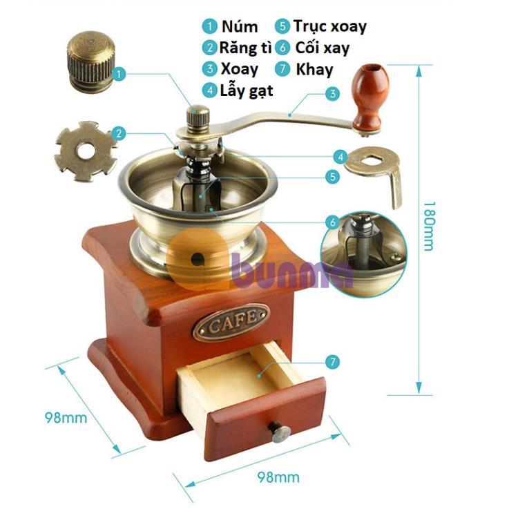 Grinder cafe mini, Coffee Mill beans hand crank, grinding machine coffe