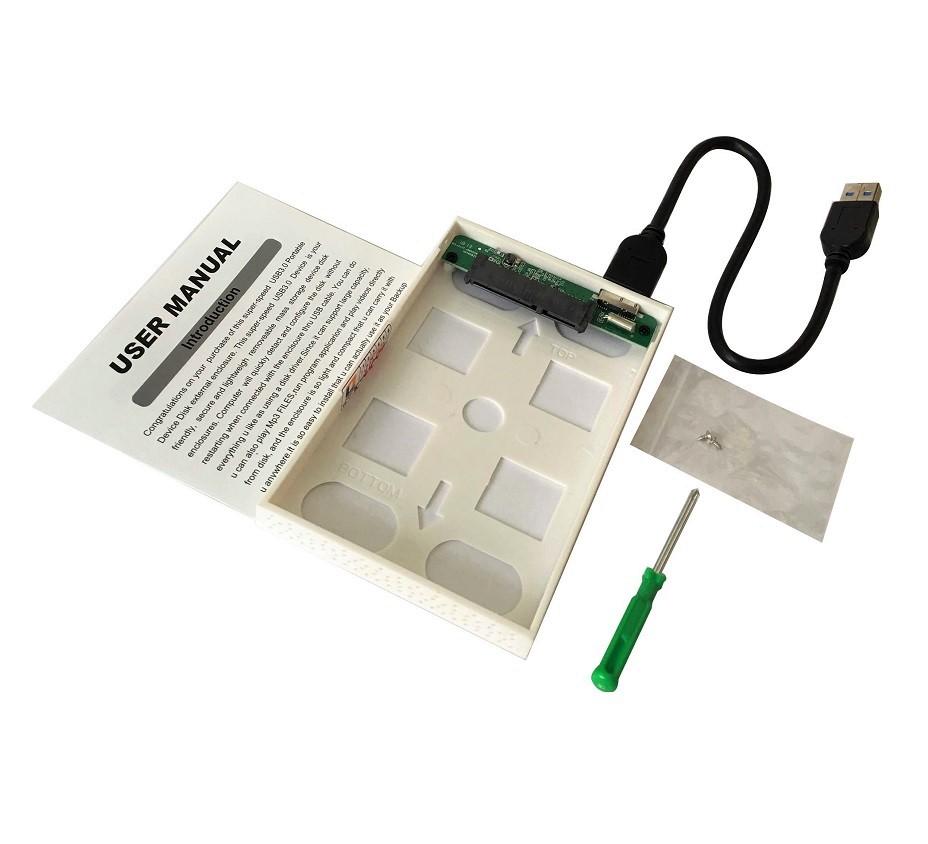 [HCM]Hộp Ổ Cứng 2.5 inch HDD SSD BOX USB 3.0 Màu Bạc