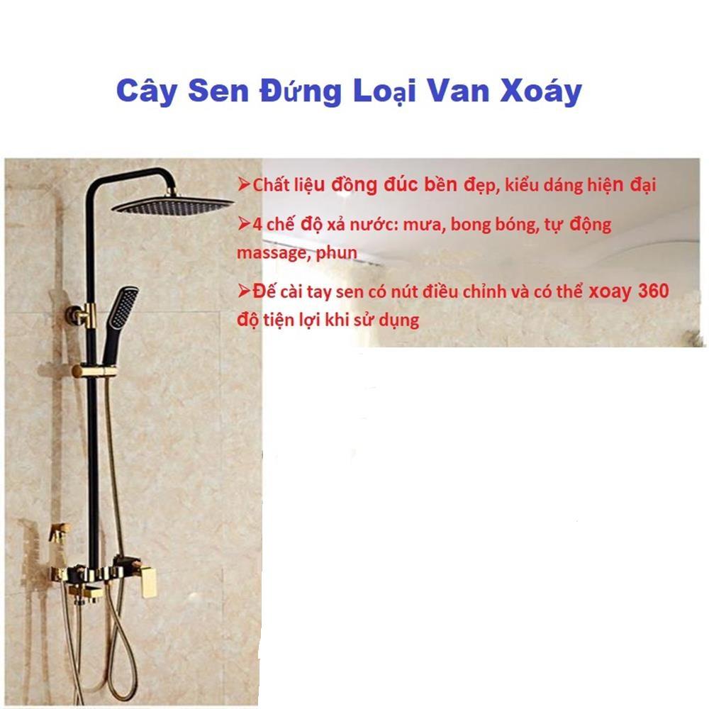 Thiết Bị Vệ SinhVòi Hoa Sen Bộ Cây Sen Đứng 4 Trong 1 , Thiết Kế Kiểu Dáng Hiện Đại Tinh Tế, Chất Liệu Đồng Đúc Cao Cấp.