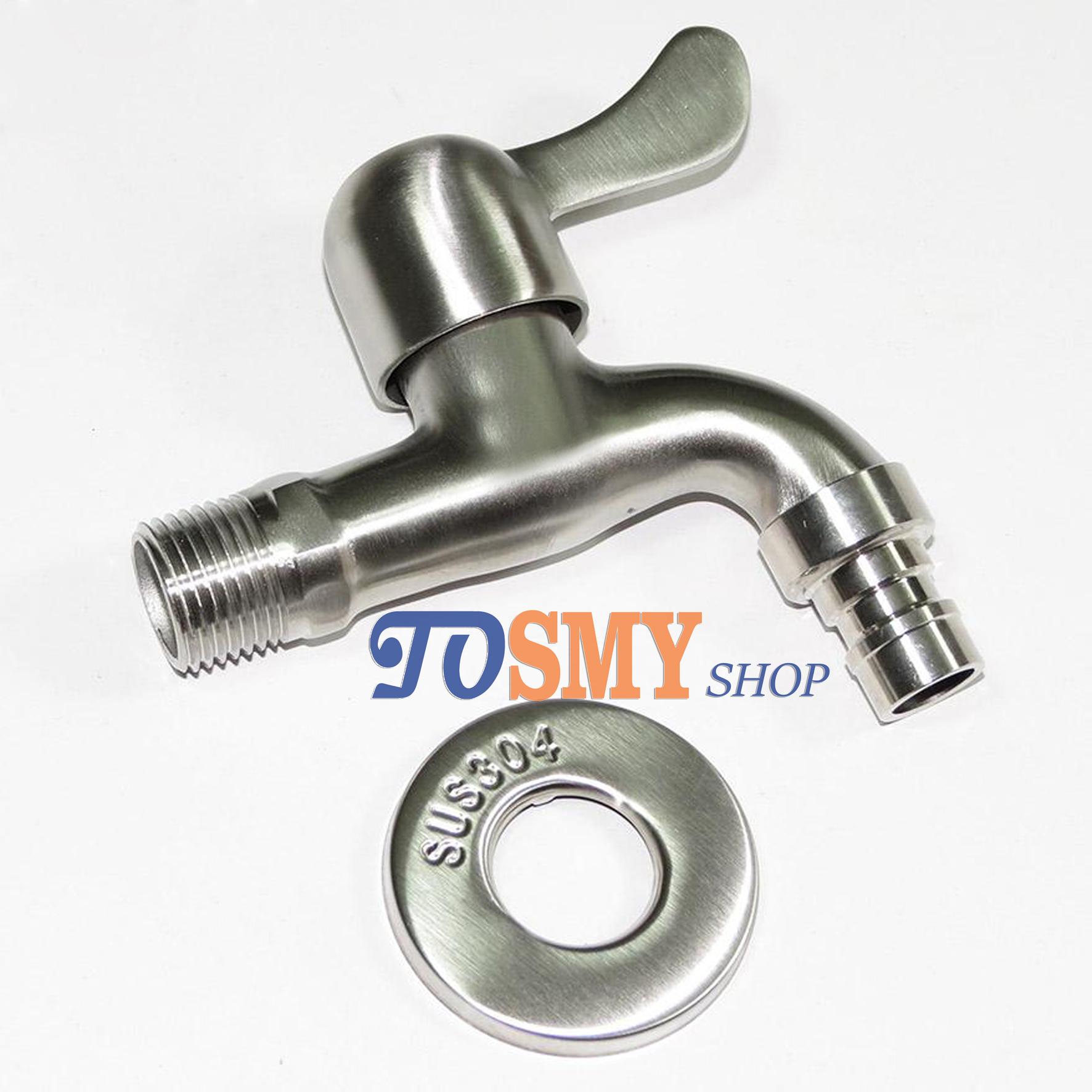 [HCM]Vòi hồ máy giặt Inox SUS 304