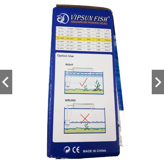 [HCM]Máy Bơm Lọc Nước Hồ Cá VS-1680 - Máy Lọc Nước Bể Cá Vipsun