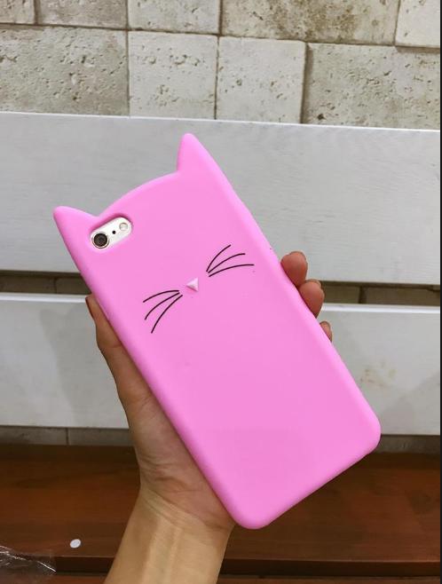 Ốp lưng silicon tai mèo dành cho IP 5/5s