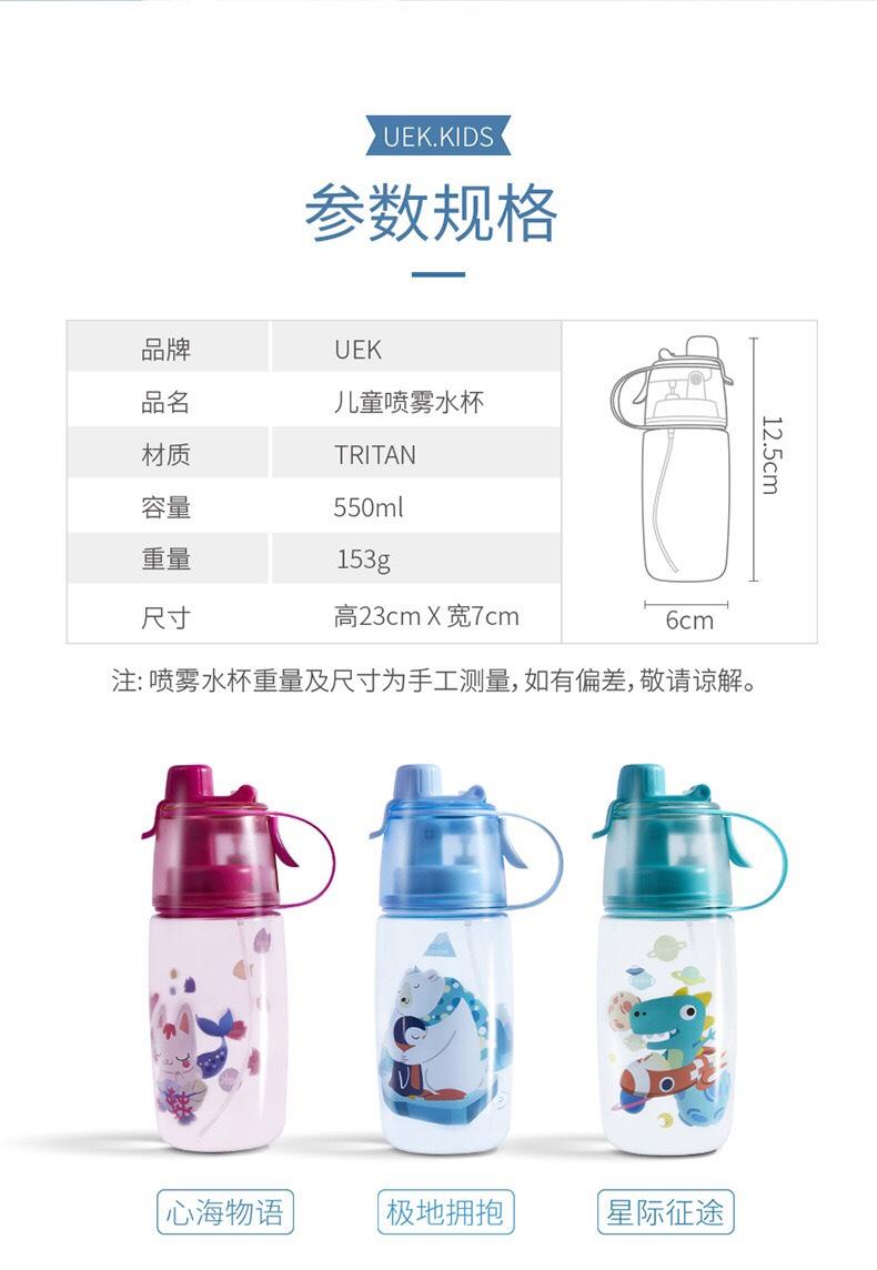 Bình uống nước cao cấp UEK 550ml  cho bé