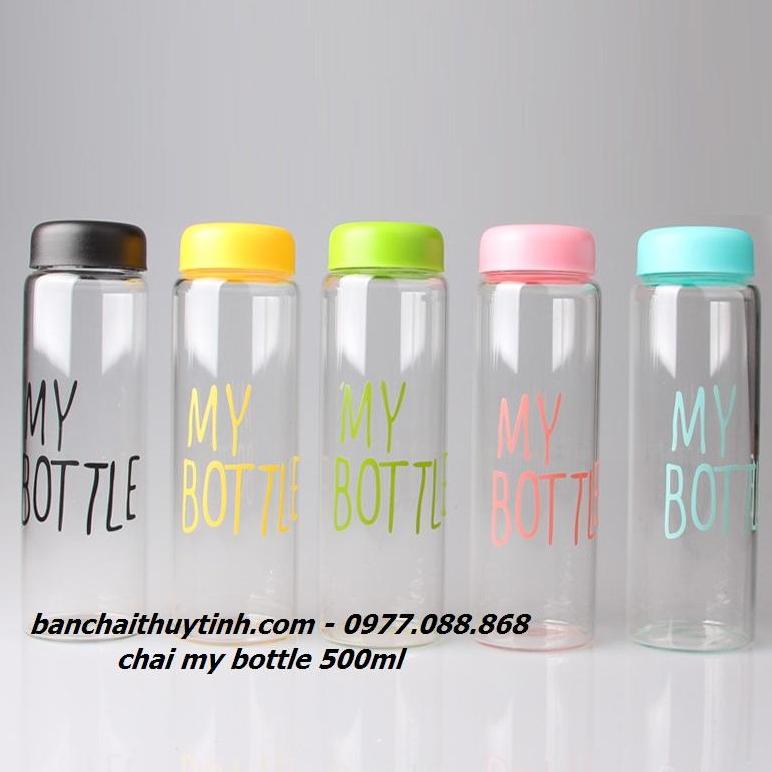 Combo 6 bình thủy tinh 500ML đựng nước ép