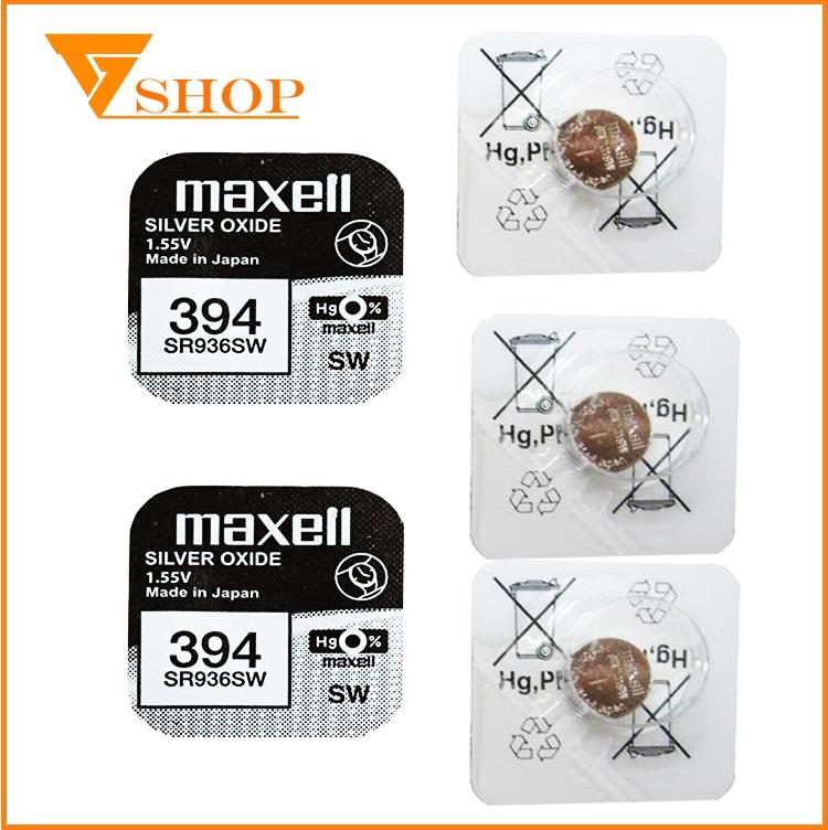1 vỉ pin đồng hồ SR936SW Maxell 1.55V, pin 394 ( 1 vỉ 1 viên )