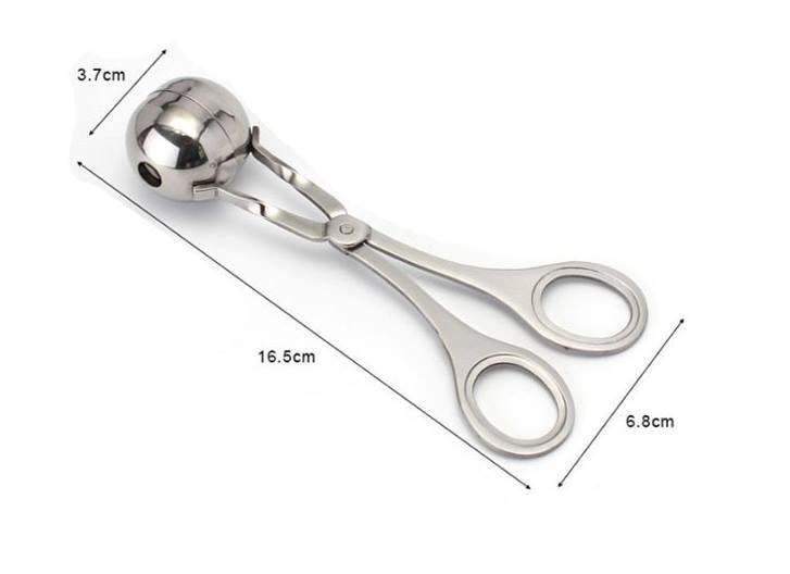 Kẹp gắp inox làm chả viên.