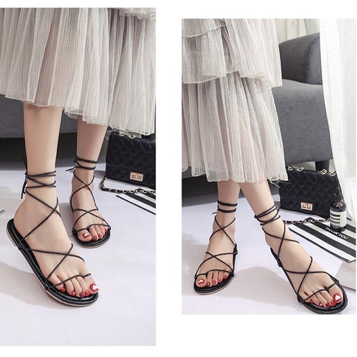 C62n Giày Sandals Cột Dây Chiến Binh