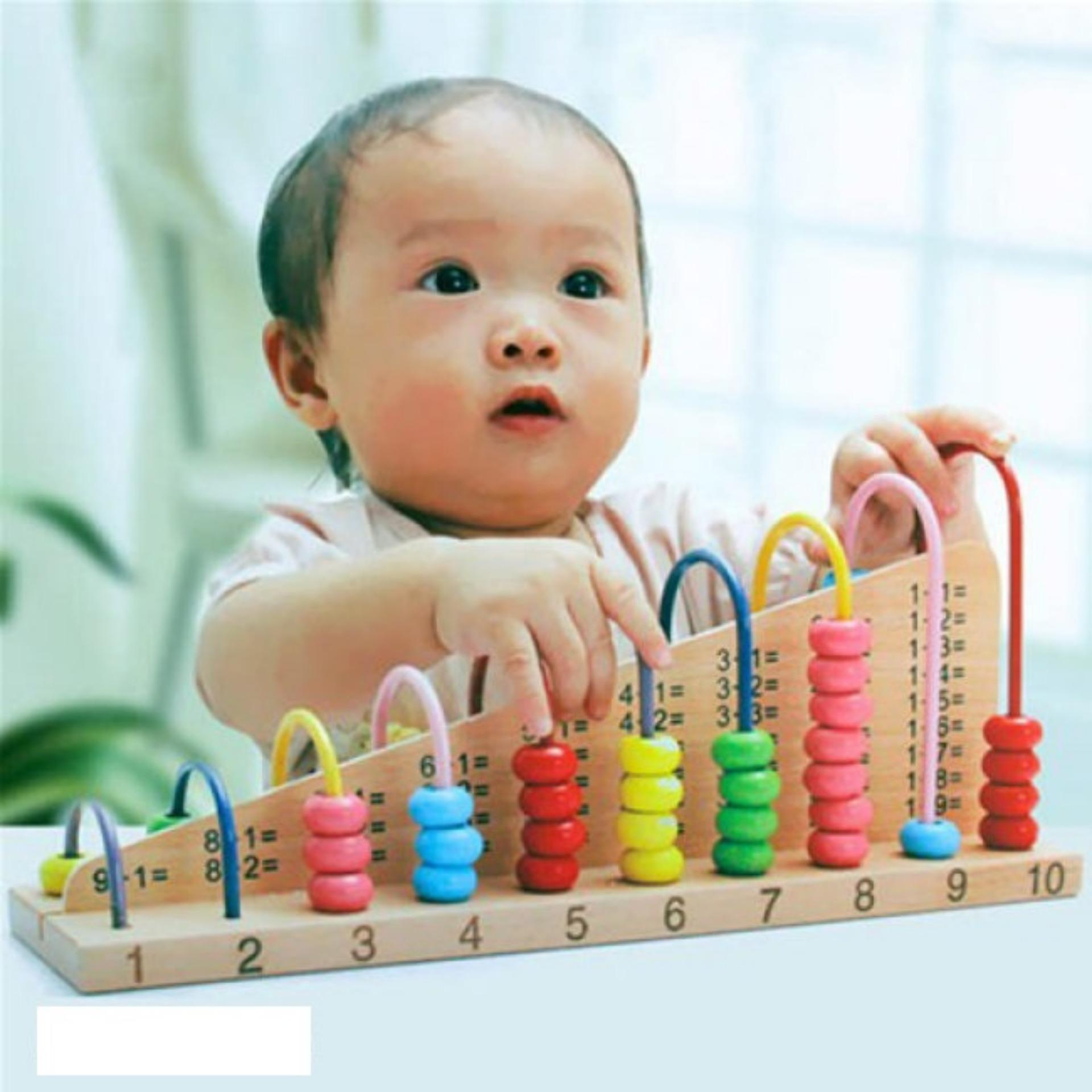 Bộ đồ chơi gỗ học toán thông minh đa sắc mr003
