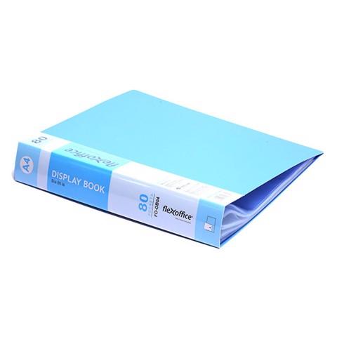 Bìa Nhựa  80 Lá A4   FO-DB04 ( Loại tốt) Màu Xanh Nhạt